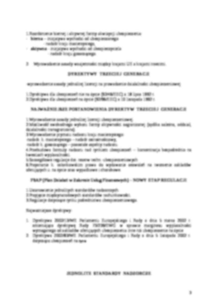 Sektor ubezpieczeniowy - wykład - strona 3