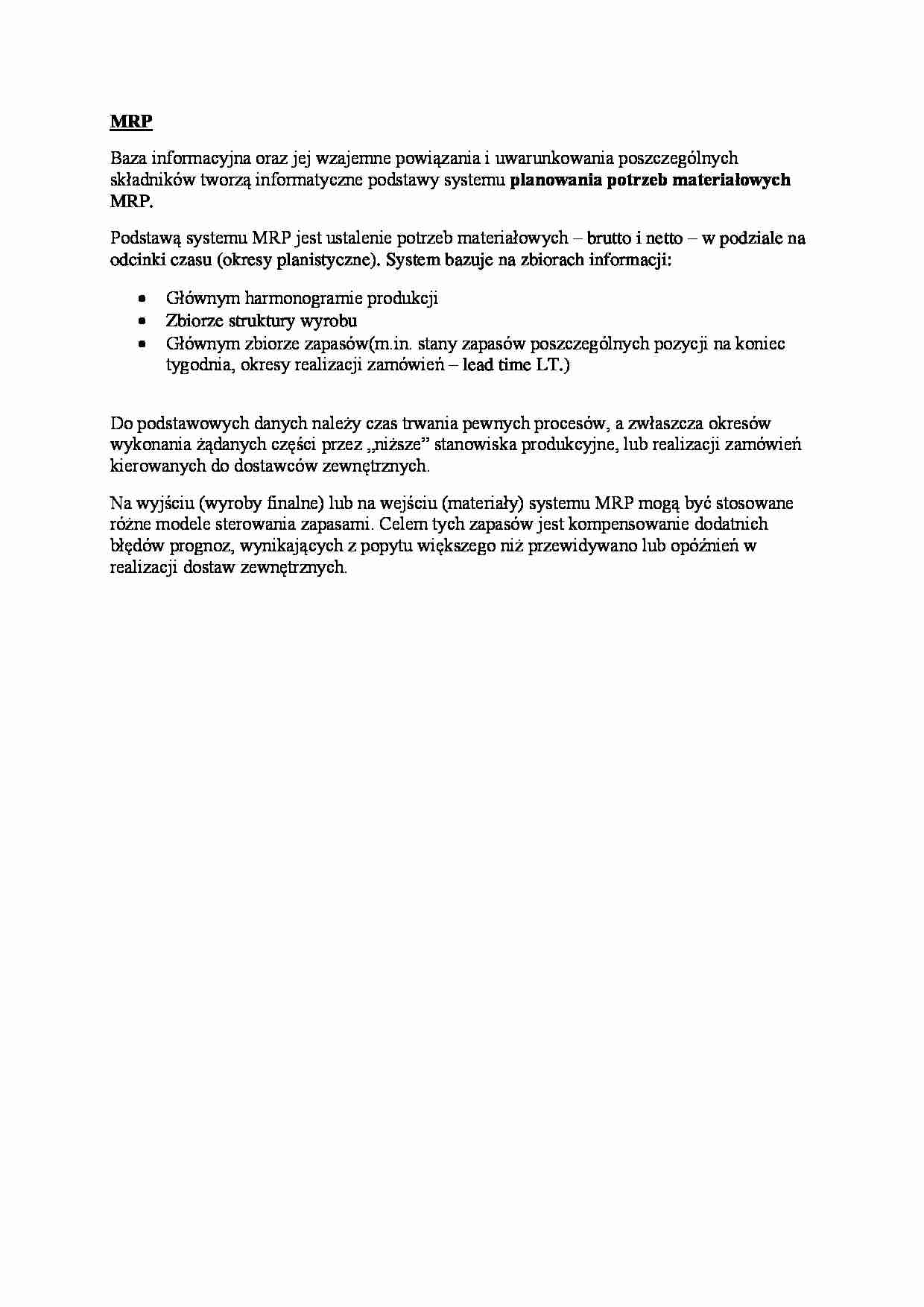 MRP - wykład - strona 1