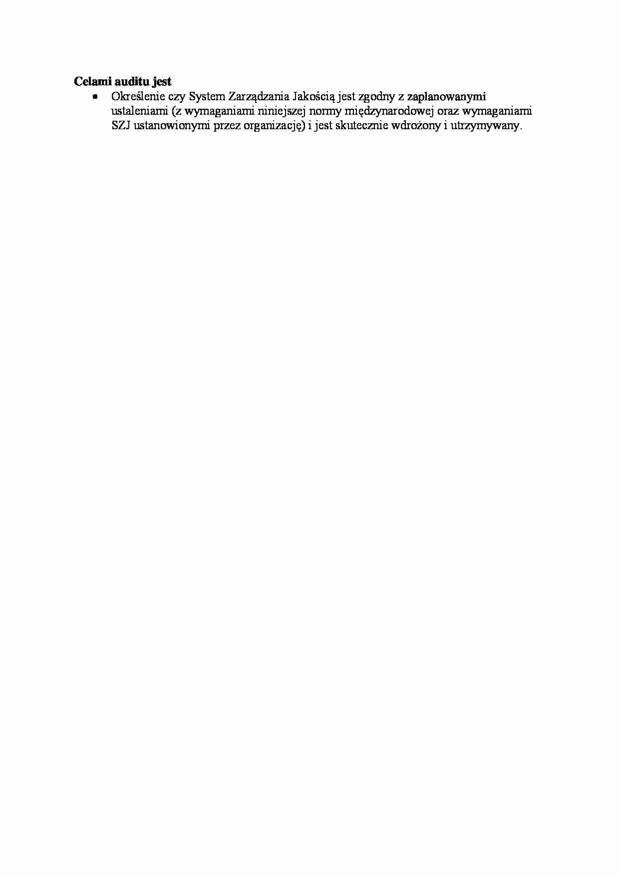 Celami auditu jest - strona 1