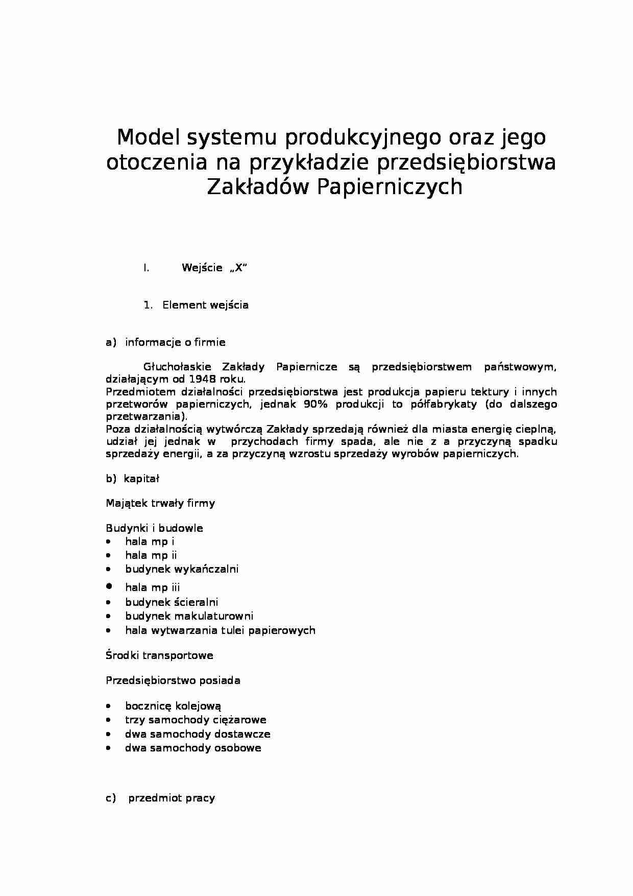 Zakład produkcyjny - model - strona 1