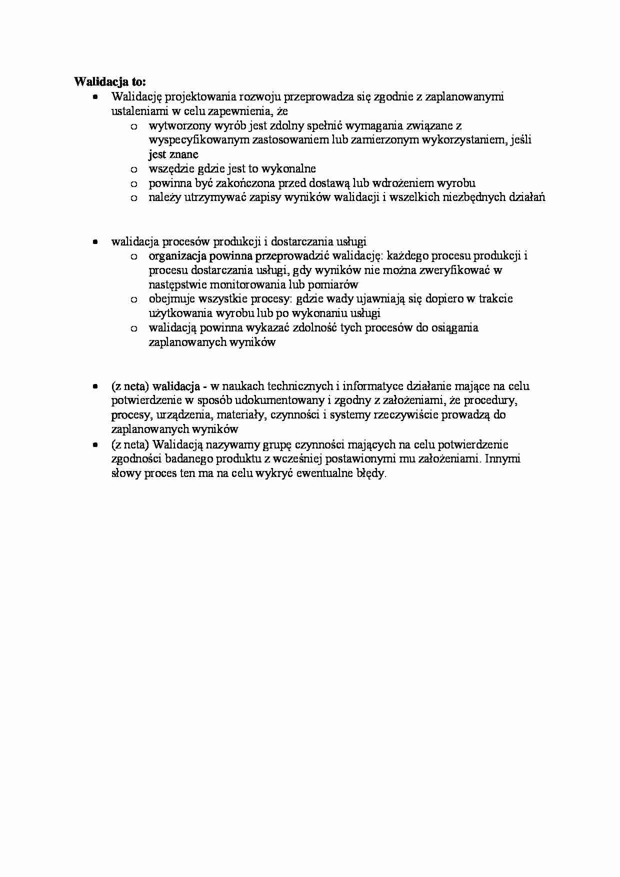 Walidacja - strona 1