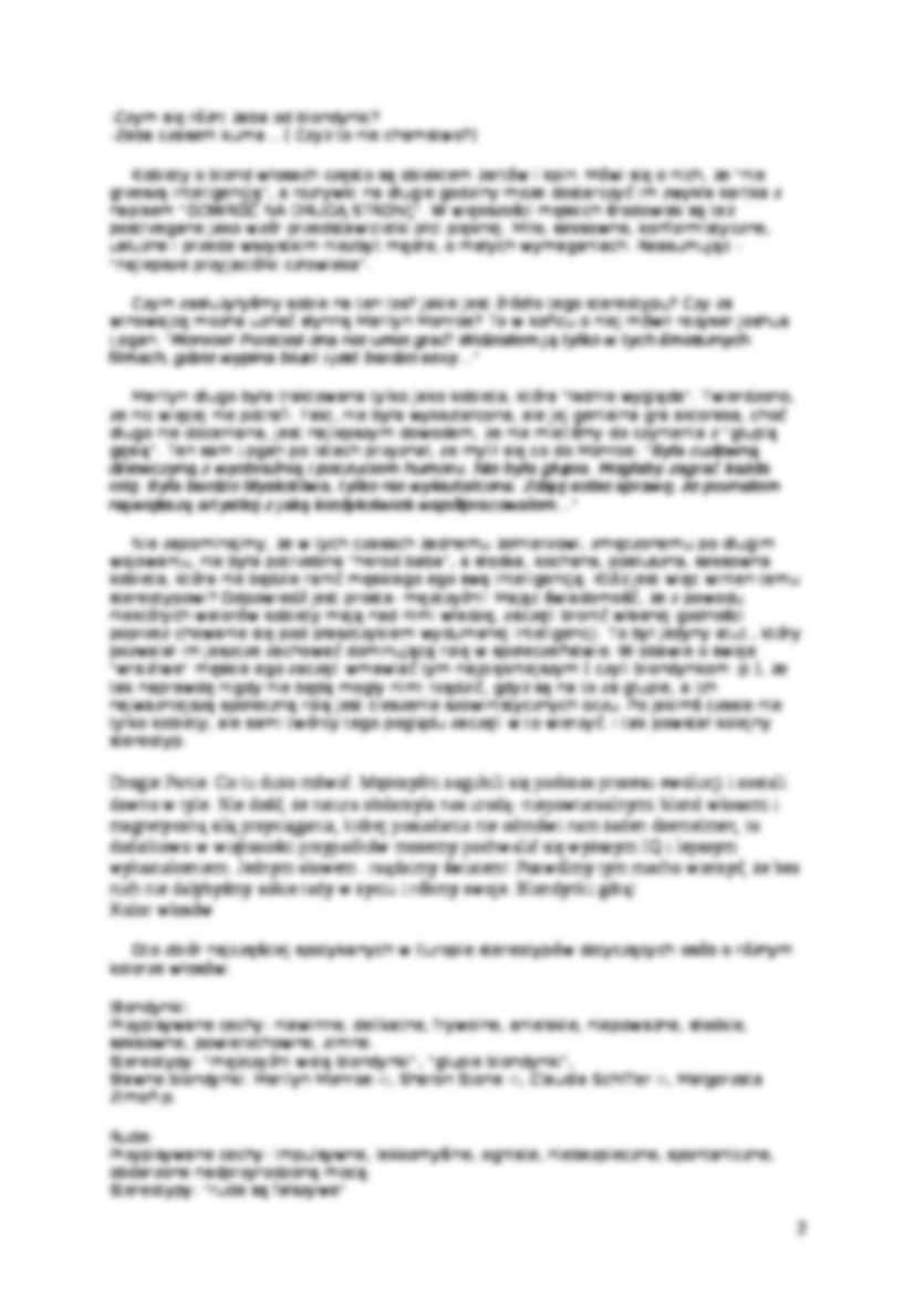 Stereotypy - wykład - strona 2