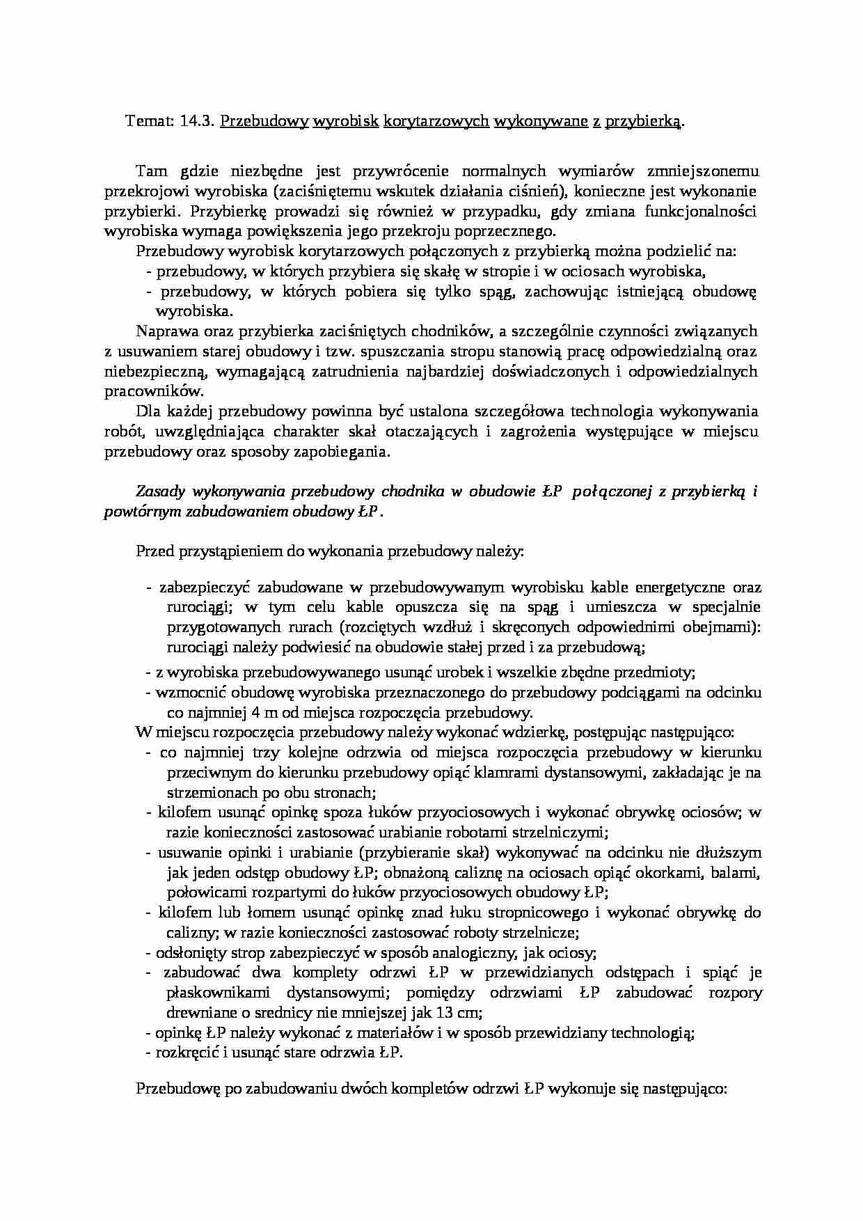 Przebudowy z przybierką - wykład - strona 1