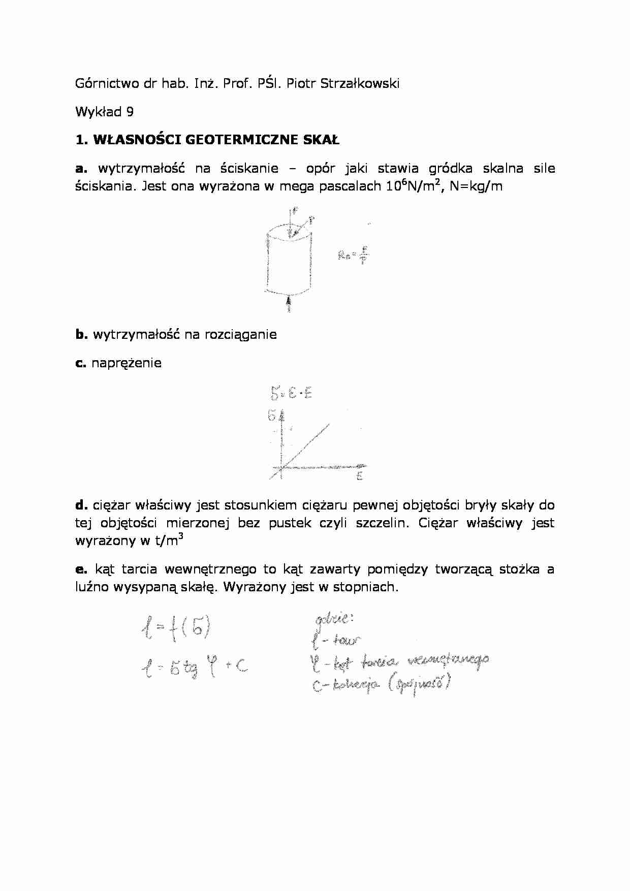 Wykład - własności geotermiczne skał - strona 1