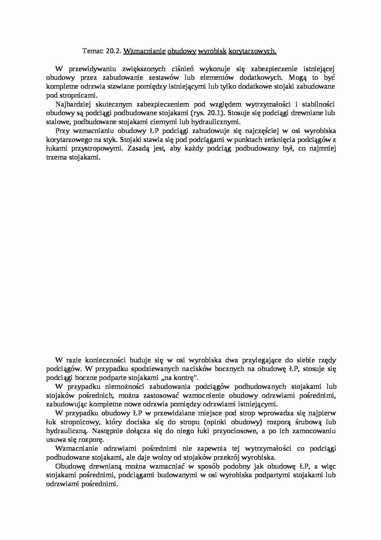 Wzmacnianie obudowy - wykład - strona 1