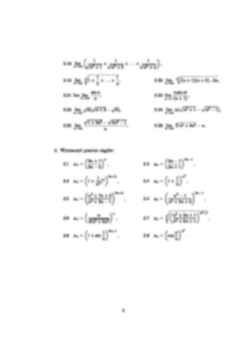 Granice ciągów - wykład - strona 2