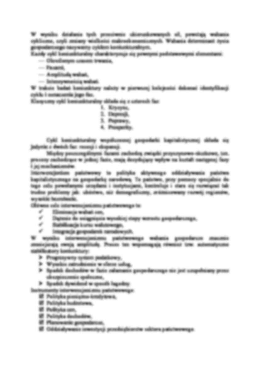 Koniunktura gospodarcza - wykład - strona 2