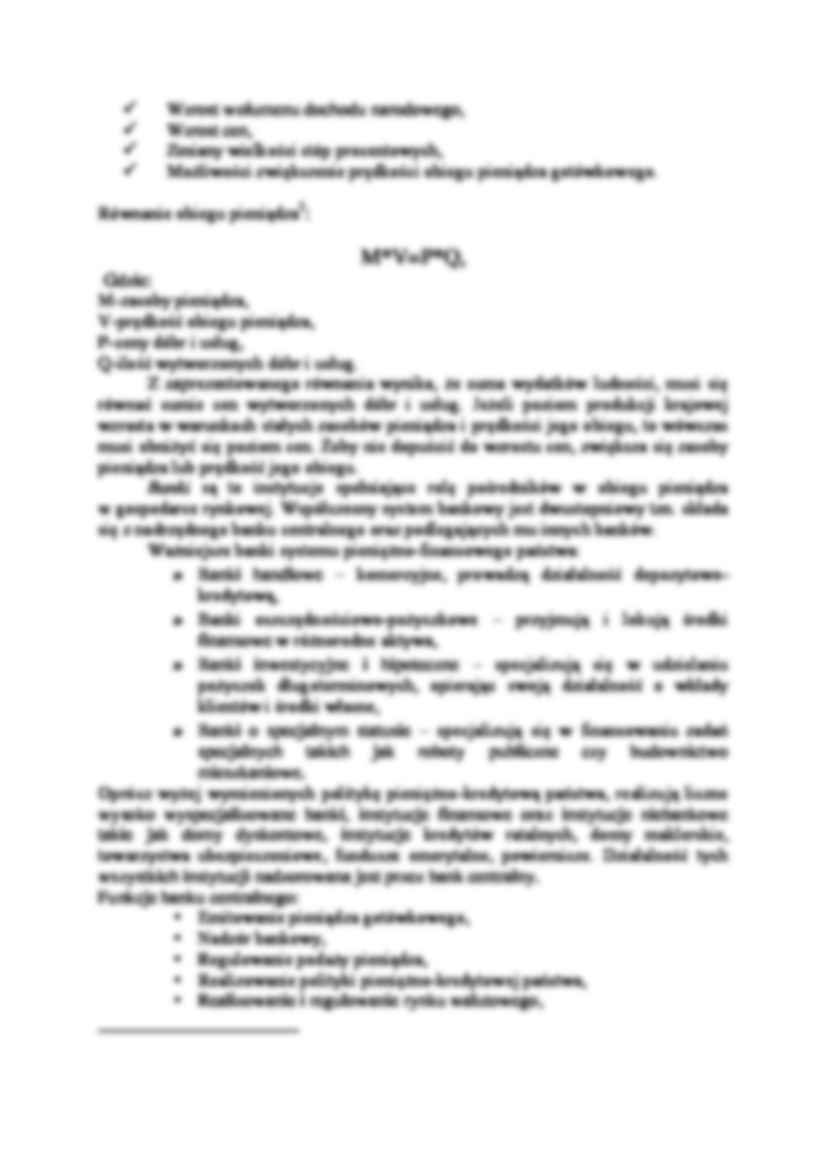 Pieniądz i wspólczesny system bankowy - wykład - strona 2