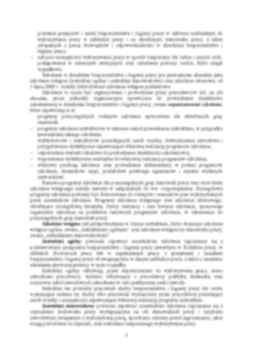 Wykład - Szkolenia w dziedzinie bezpieczeństwa i higieny pracy - strona 3