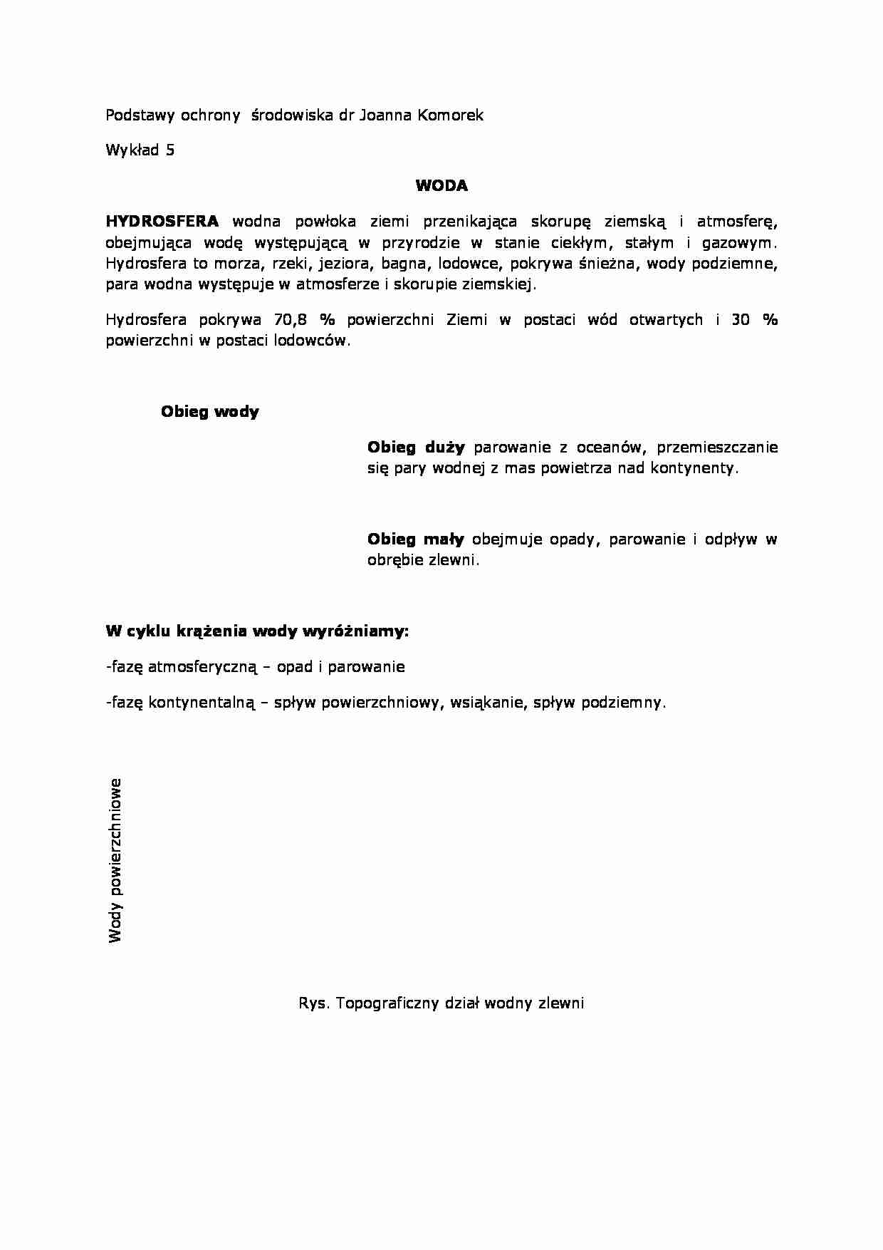Wykład - hydrosfera - strona 1