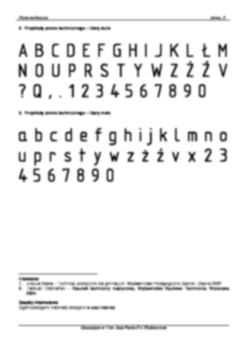 Pismo techniczne - wykład - strona 2