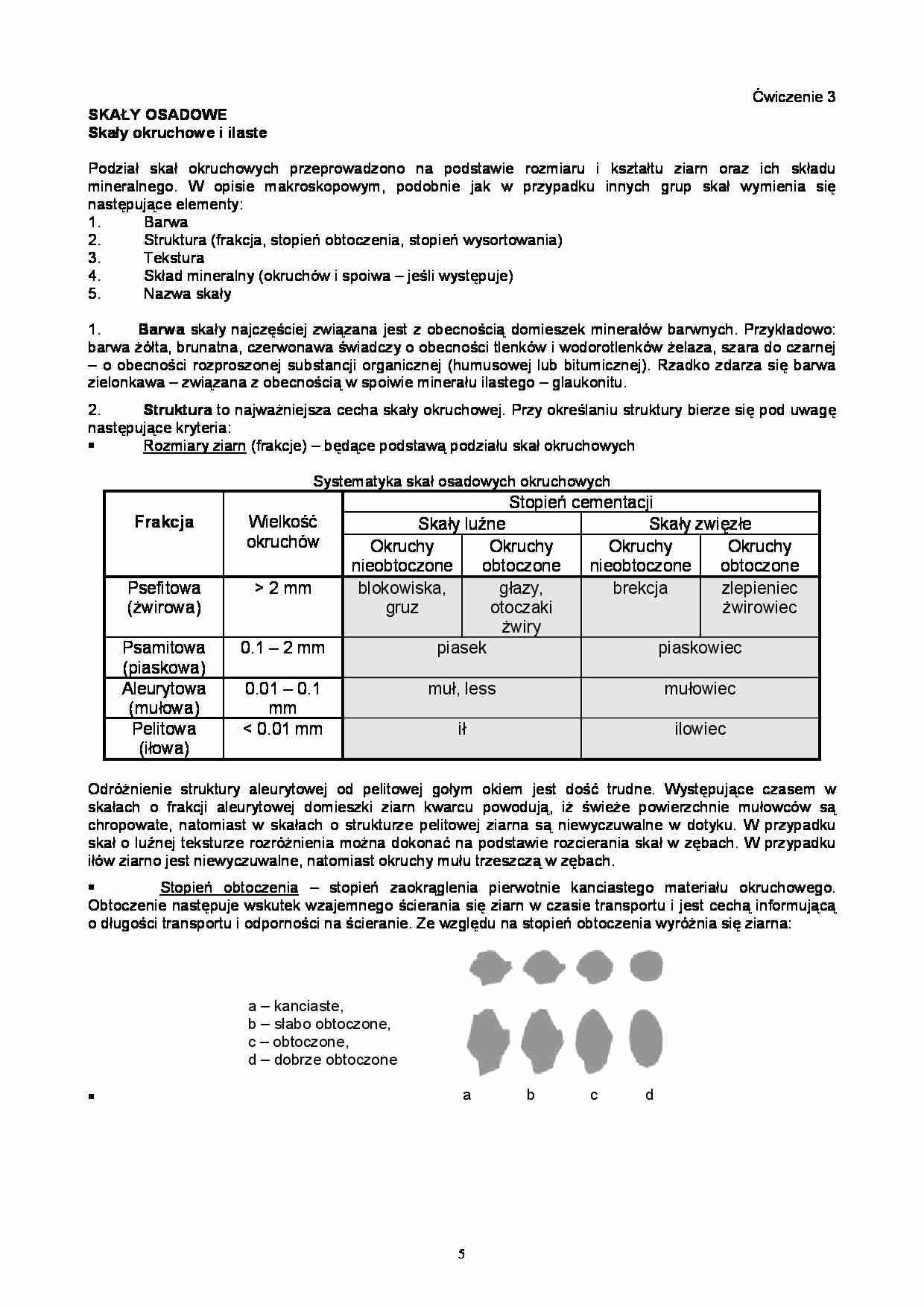 Wykład - skały osadowe - strona 1