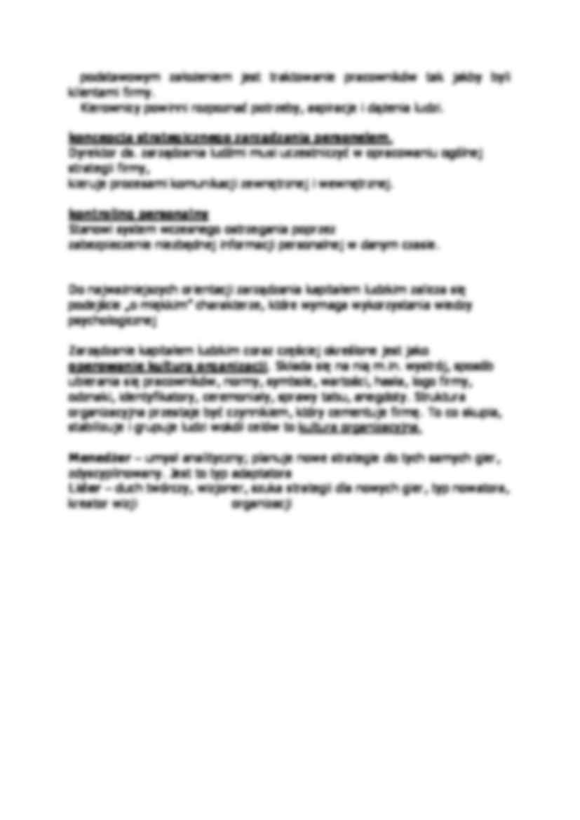 Wykład - etapy rozwoju zarządzania kadrami - strona 2
