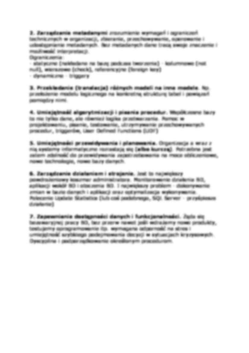 Wykład - administrowanie baz danych - strona 2