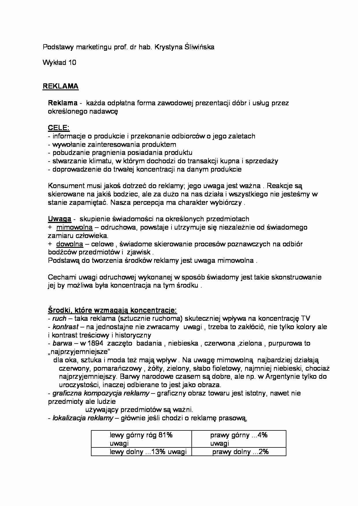 Wykład - reklama - strona 1