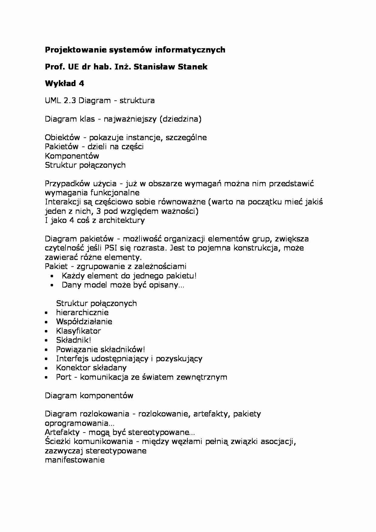 Wykład - Diagram - struktura - strona 1