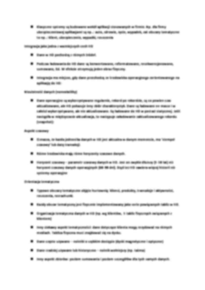 Środowisko hurtowni danych - wykład - strona 2