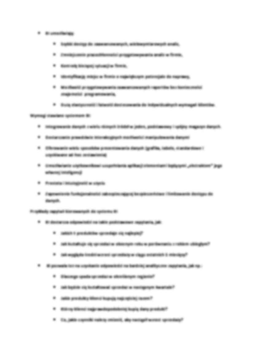 Pojęcia wstępne BI - wykład - strona 3