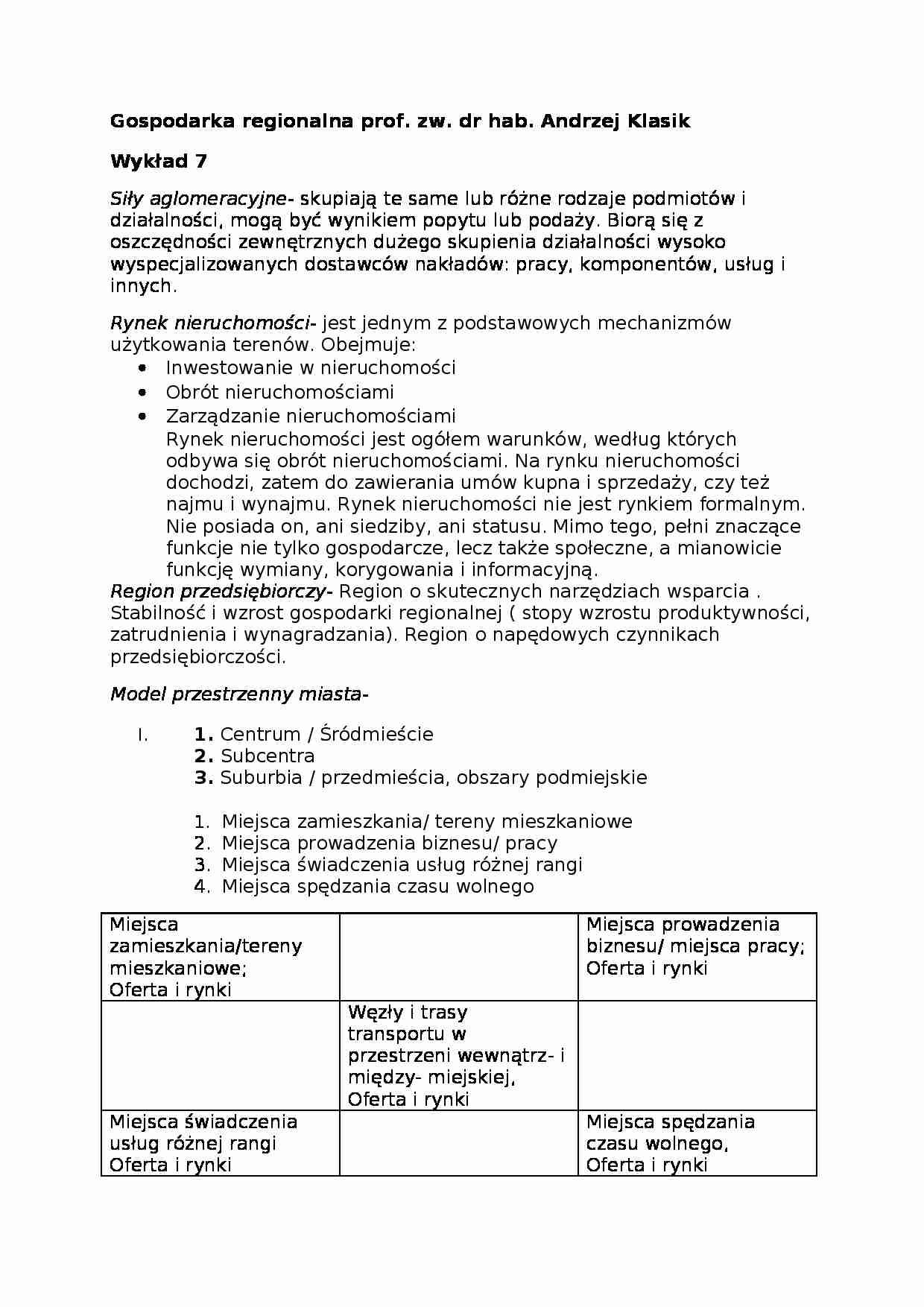 Wykład - Siły aglomeracyjne - strona 1