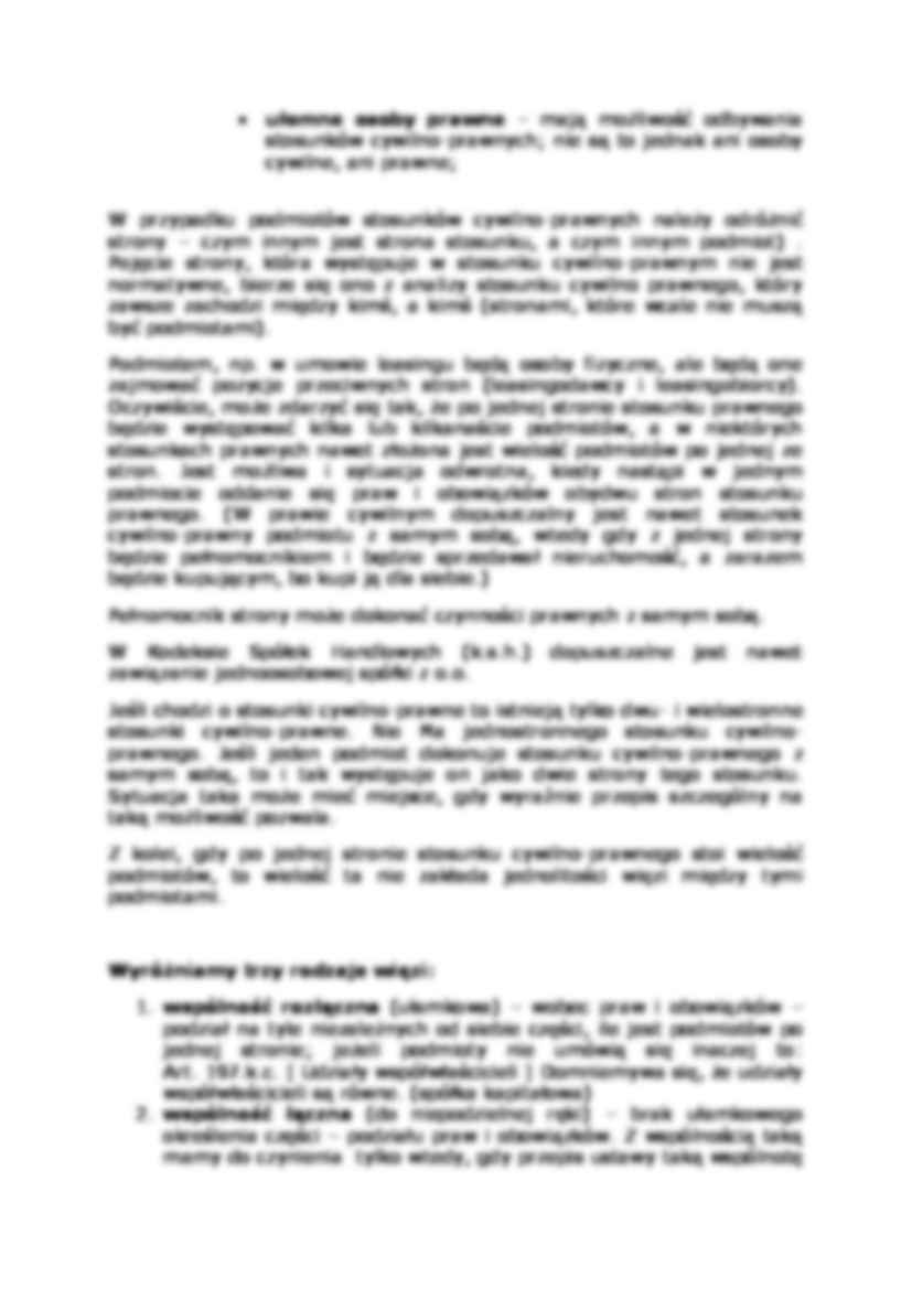 Wykład - Stosunki cywilno-prawne - strona 2