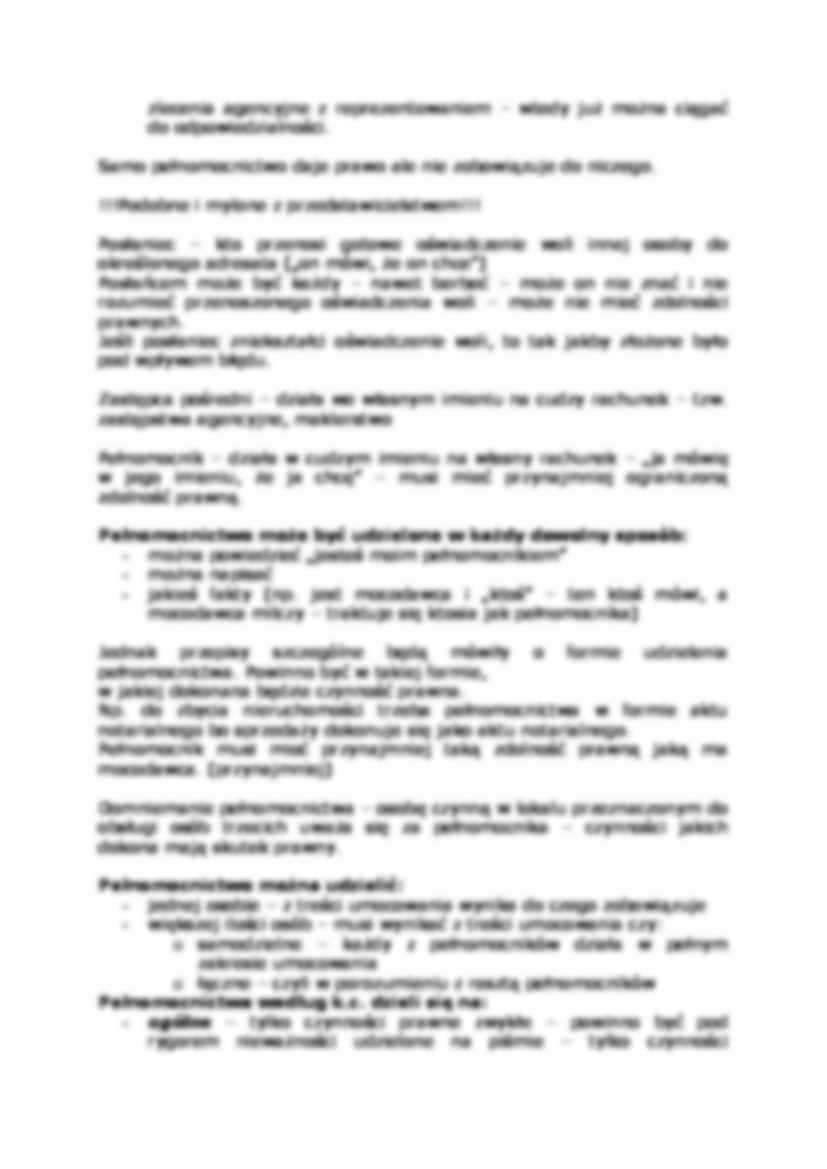 Wykład - Sankcje wadliwych czynności prawnych - strona 3