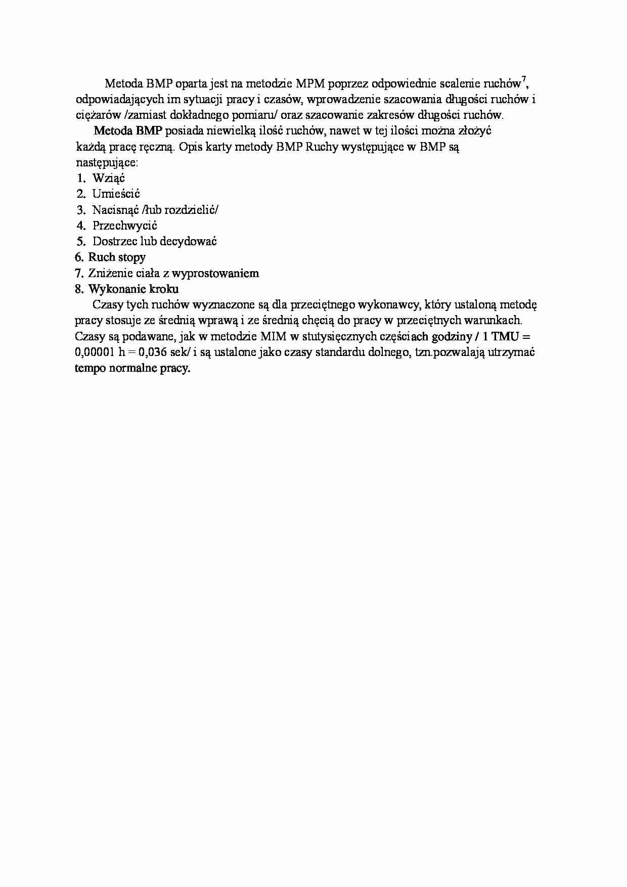 Metoda BMP - strona 1