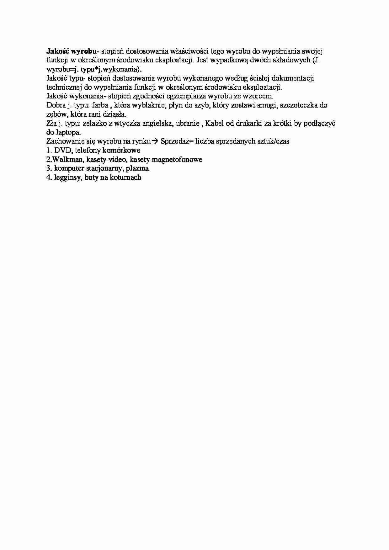 Jakość wyrobu - strona 1