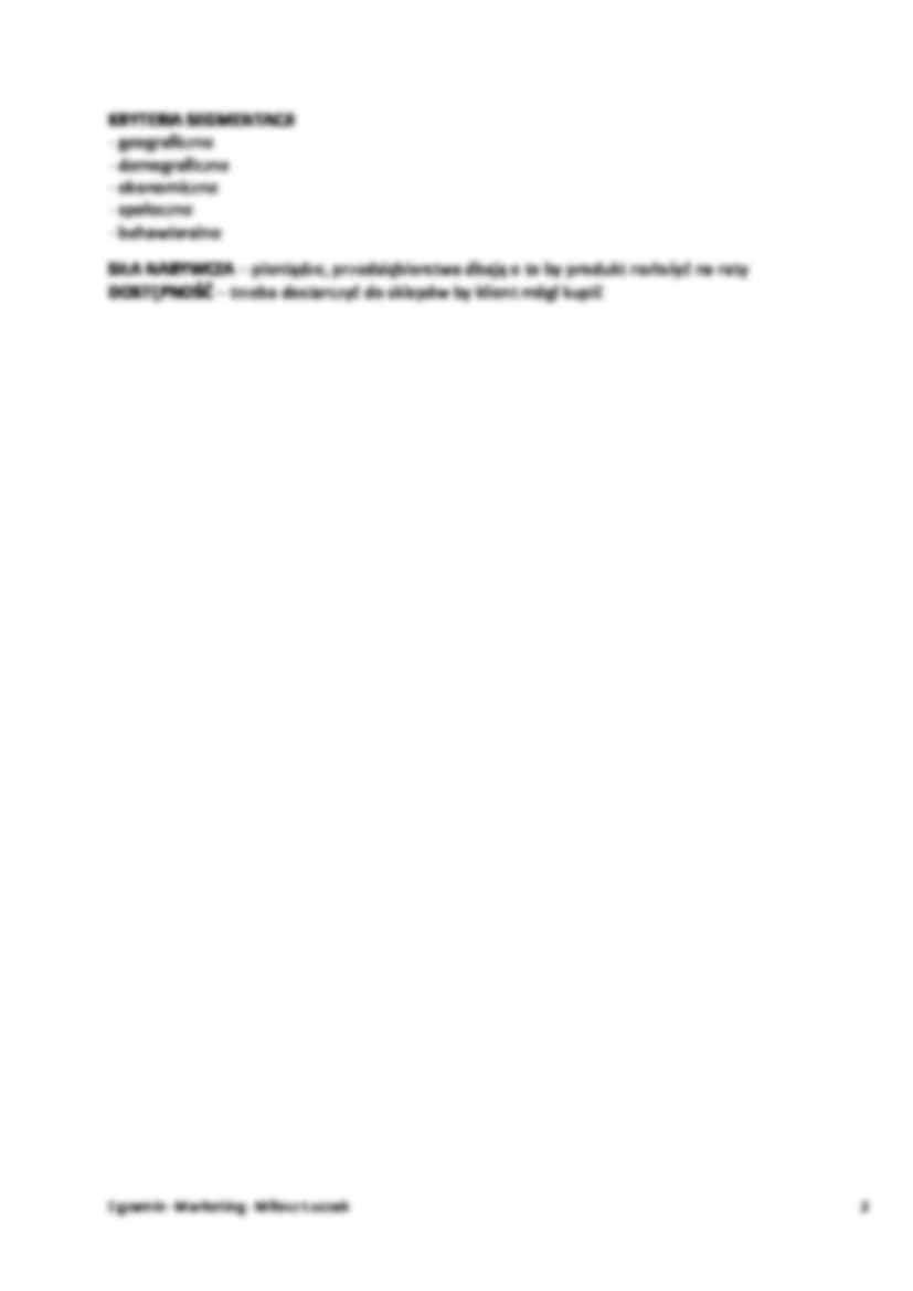 Segmentacja i zachowania nabywców - wykład - strona 2