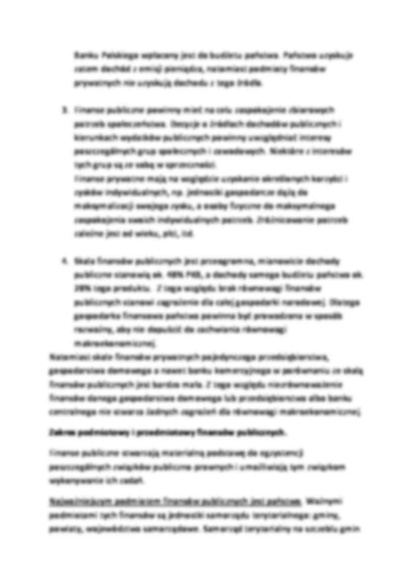 Finanse publiczne a finanse prywatne - wykład - strona 2