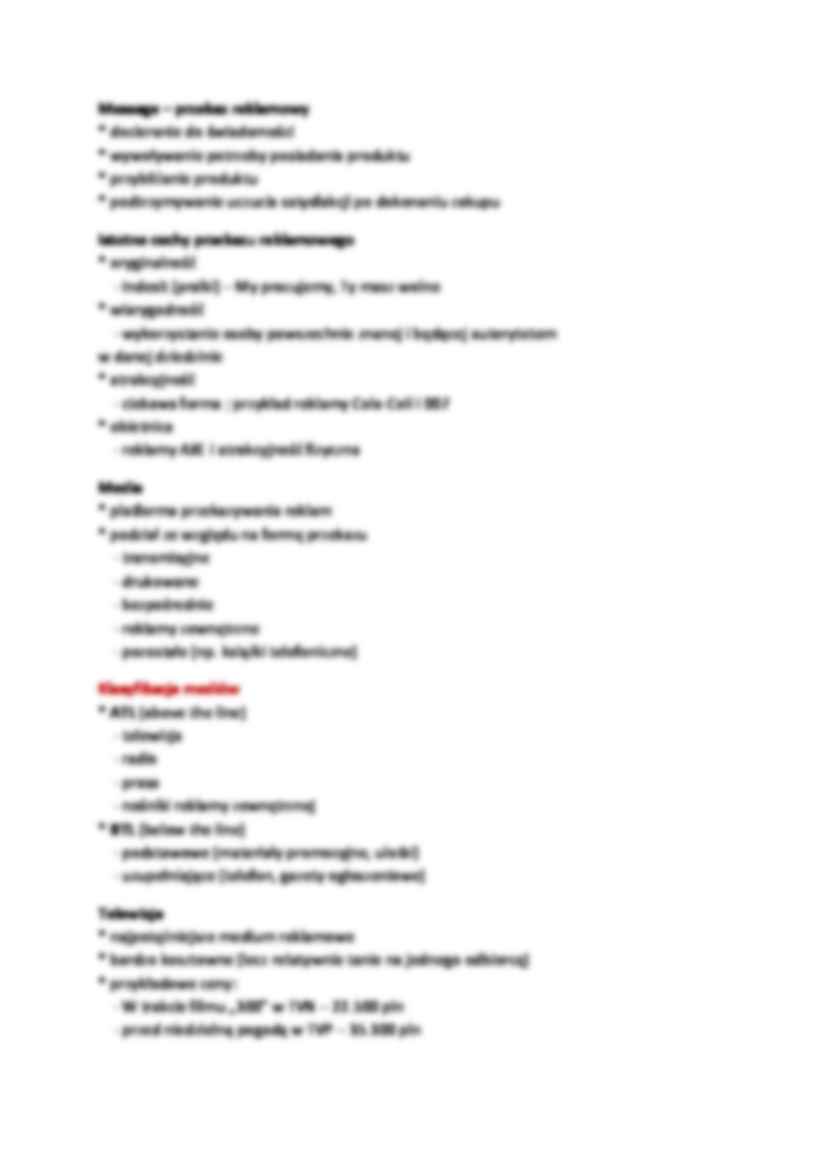 Komunikacja marketingowa - wykład - strona 2