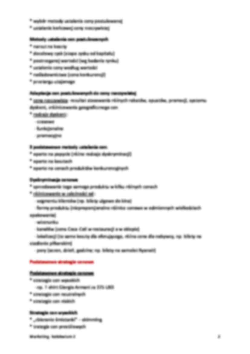 Strategia cen - wykład - strona 2
