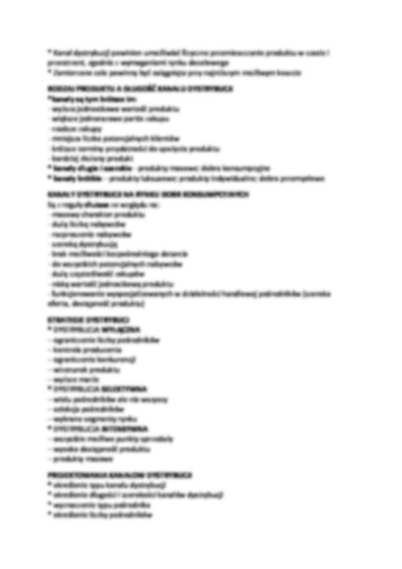 Strategia dystrybucji - wykład - strona 2