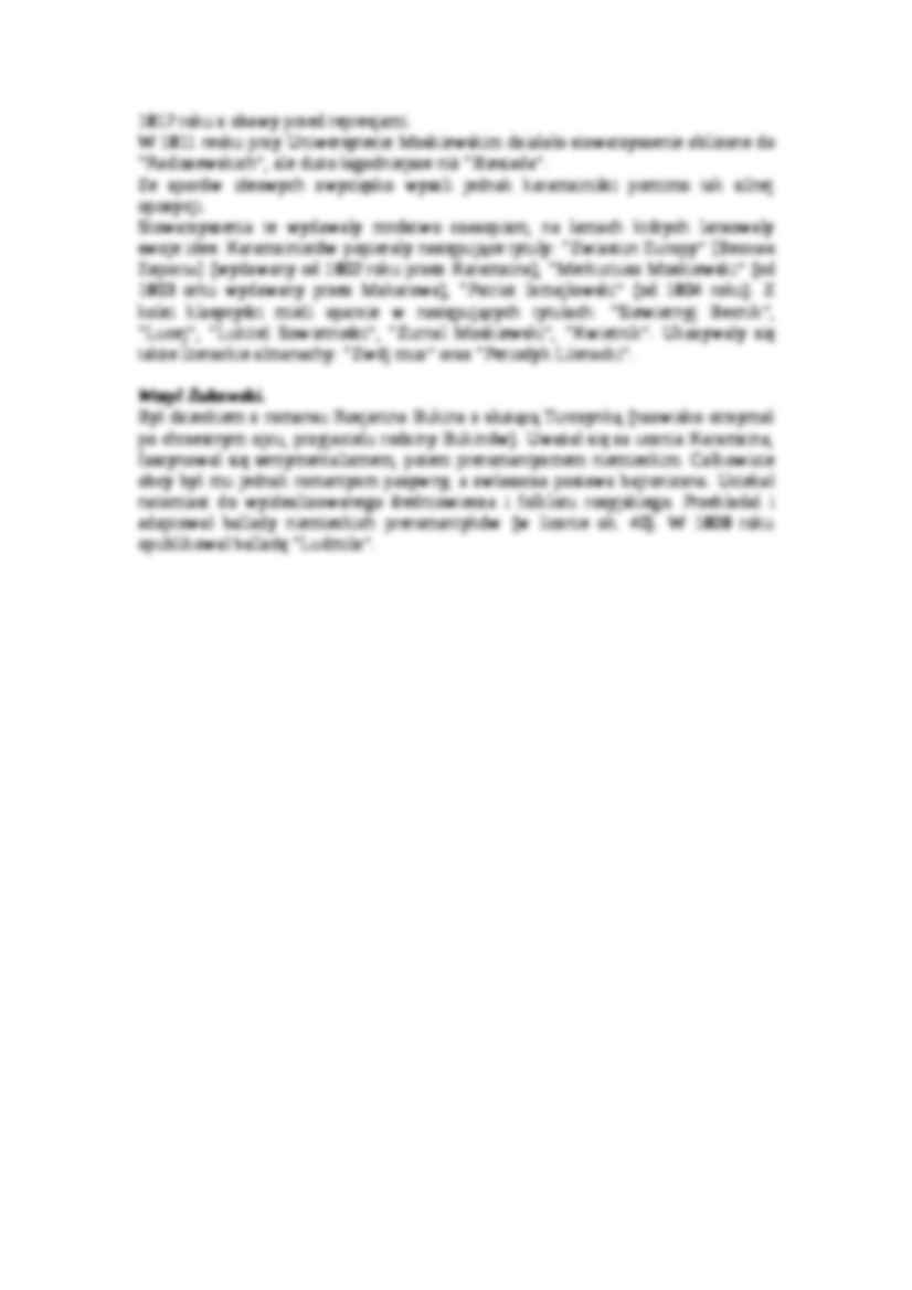 WYKŁAD Spór klasycystów i karamzinistów w Rosji na początku XIX wieku. Stowarzyszenia. Wasyl Żukowski. - strona 2