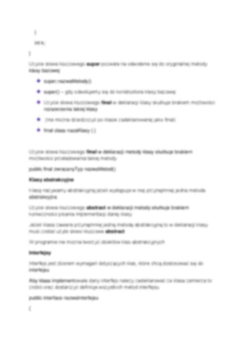 Wykład - Dziedziczenie class - strona 2