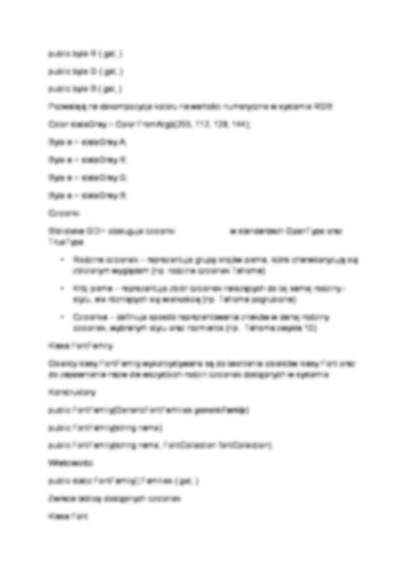 Wykład - Biblioteka GDI+ - strona 2