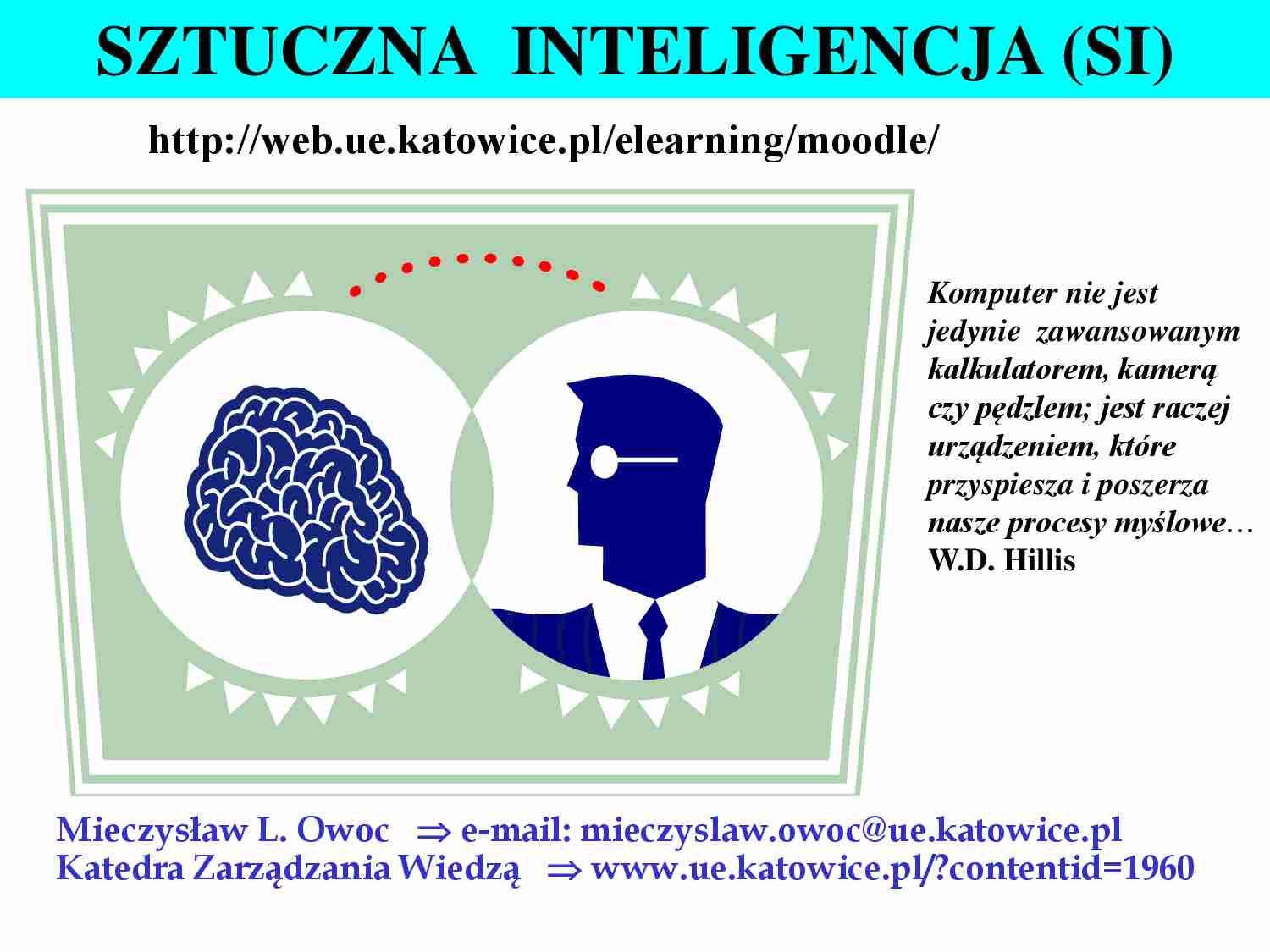 Konteksty inteligentnego wspomagania decyzjii - wykład - strona 1