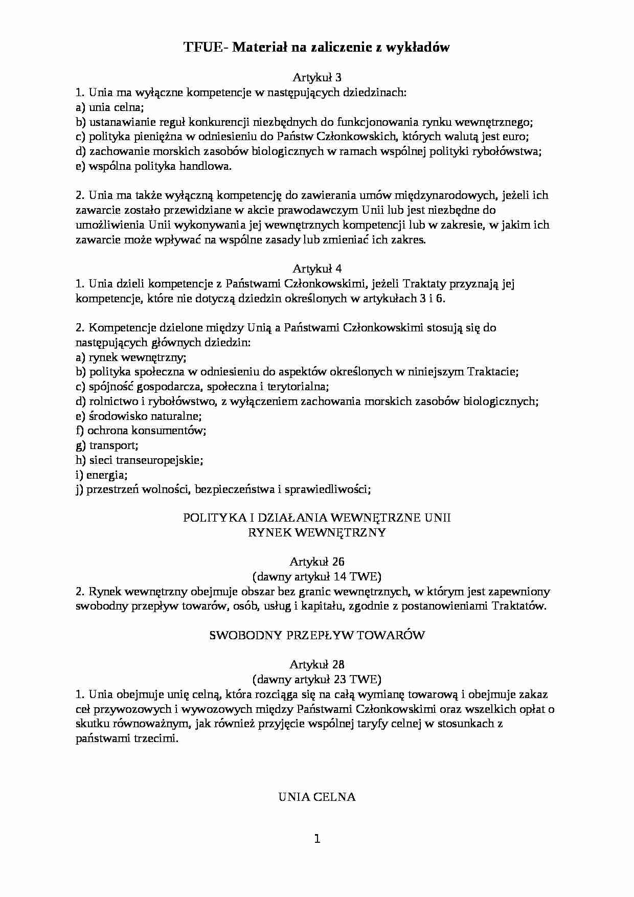 Prawo gospodarcze  UE -  Artykuły - strona 1