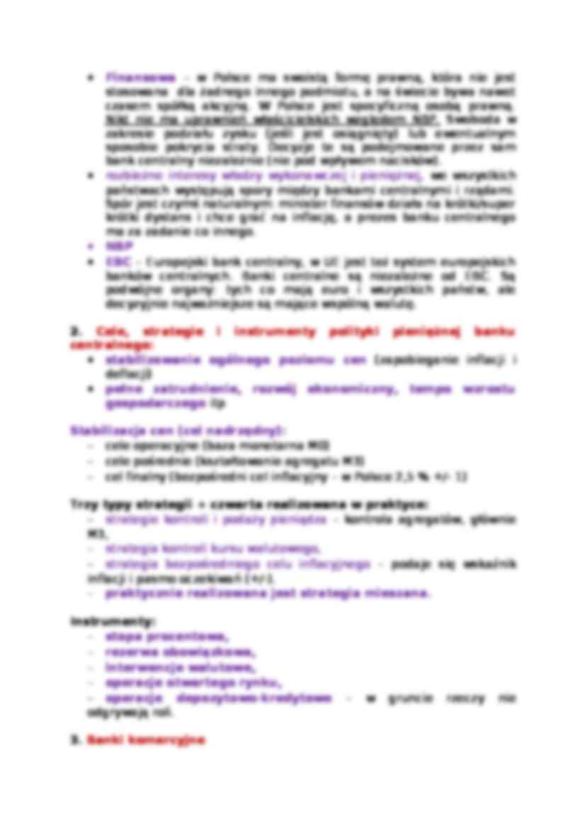  Finanse - Bank centralny i banki komercyjne - omówienie - strona 2