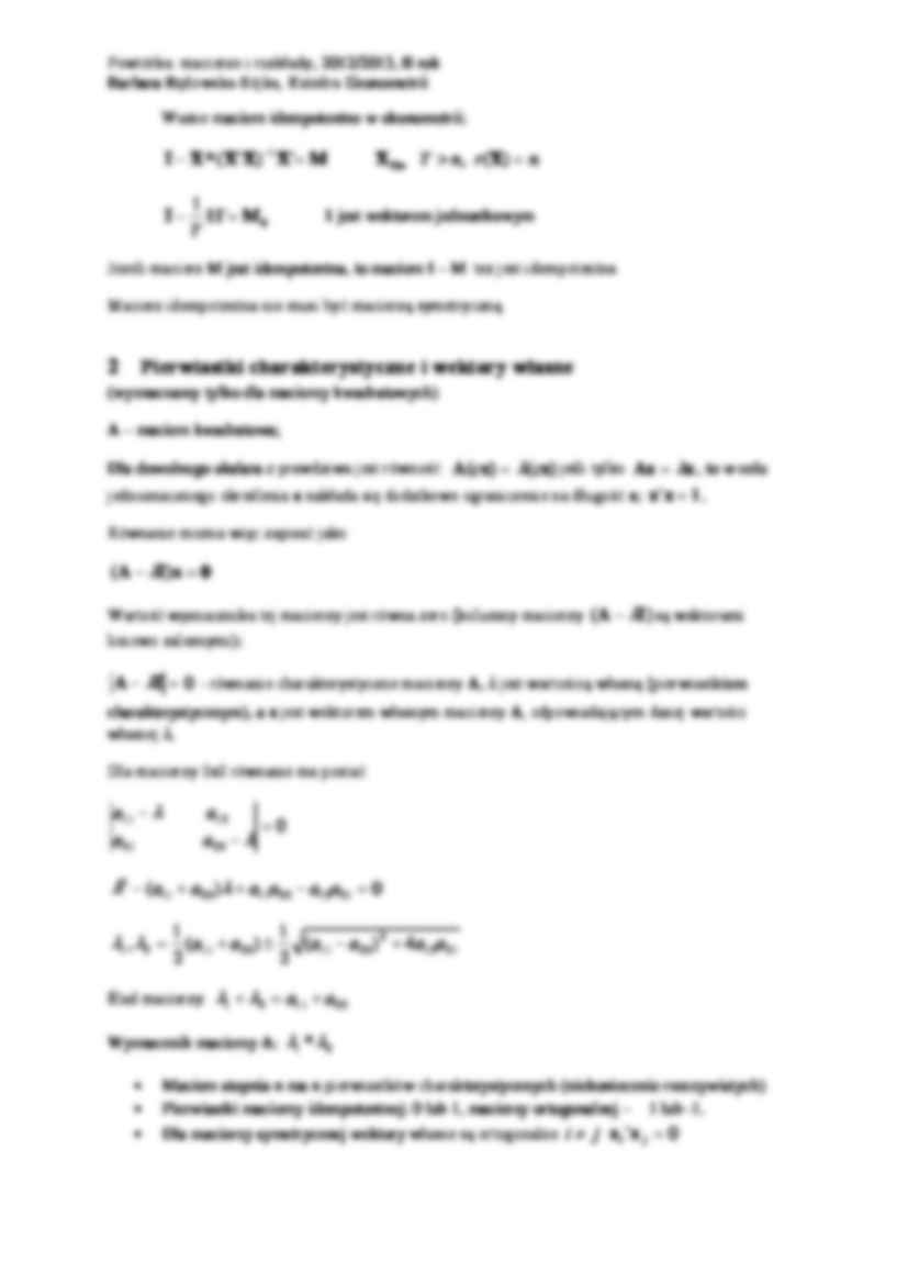 Ekonometria - Macierze - omówienie - strona 3