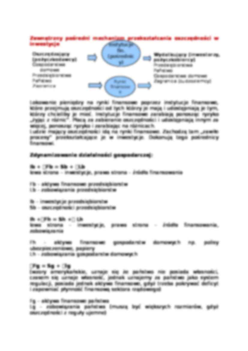 Finanse - Struktura rynkowego systemu finansowego - omówienie - strona 3