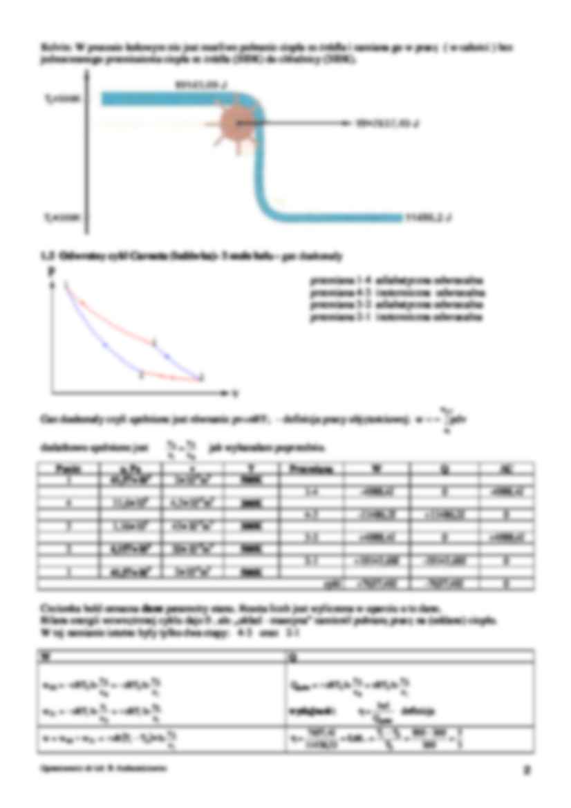 Wykład - Relacje ciepło-praca w cyklach przemian - strona 2