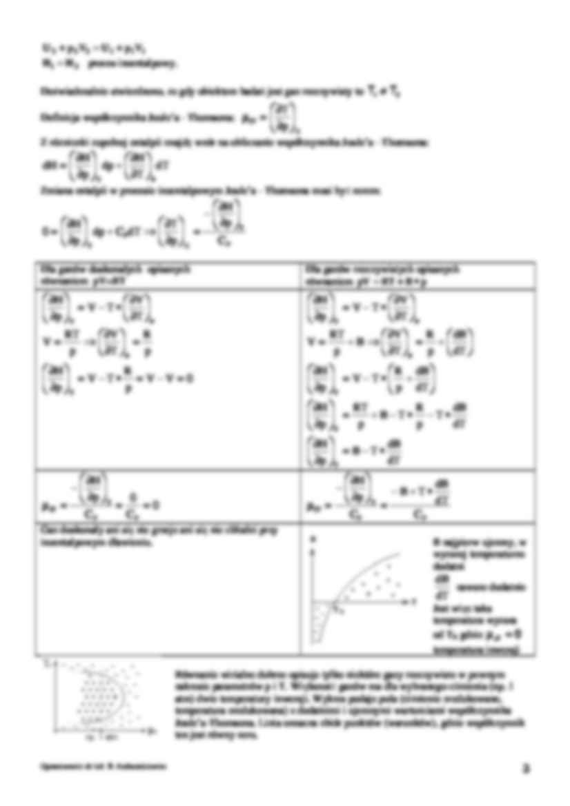 Wykład - Termodynamiczne właściwości gazów rzeczywistych - strona 3