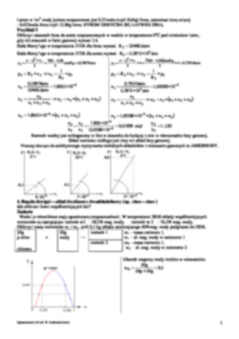 Wykład - Równowagi fazowe ciecz-gaz i ciecz-ciecz dla roztworów niedoskonałych - strona 3