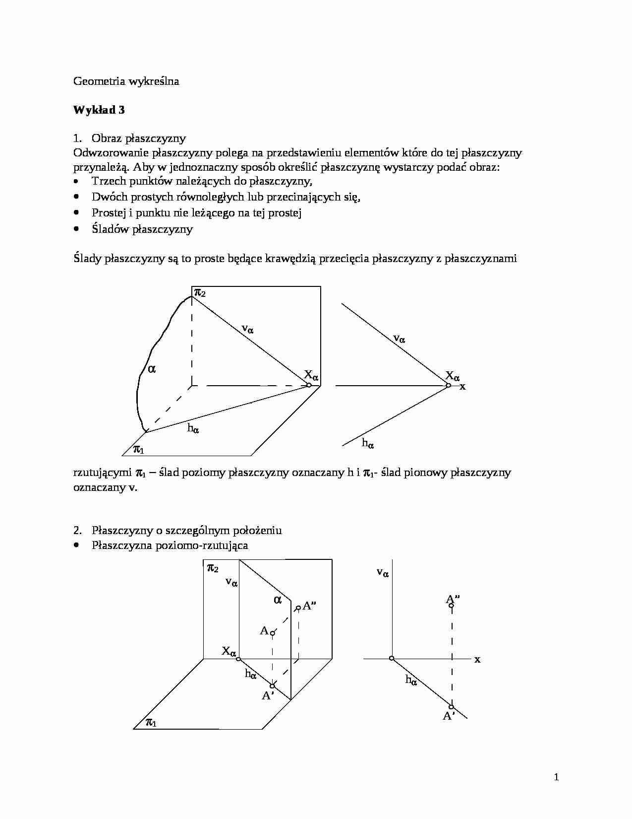 Wykład - Obraz płaszczyzny - strona 1