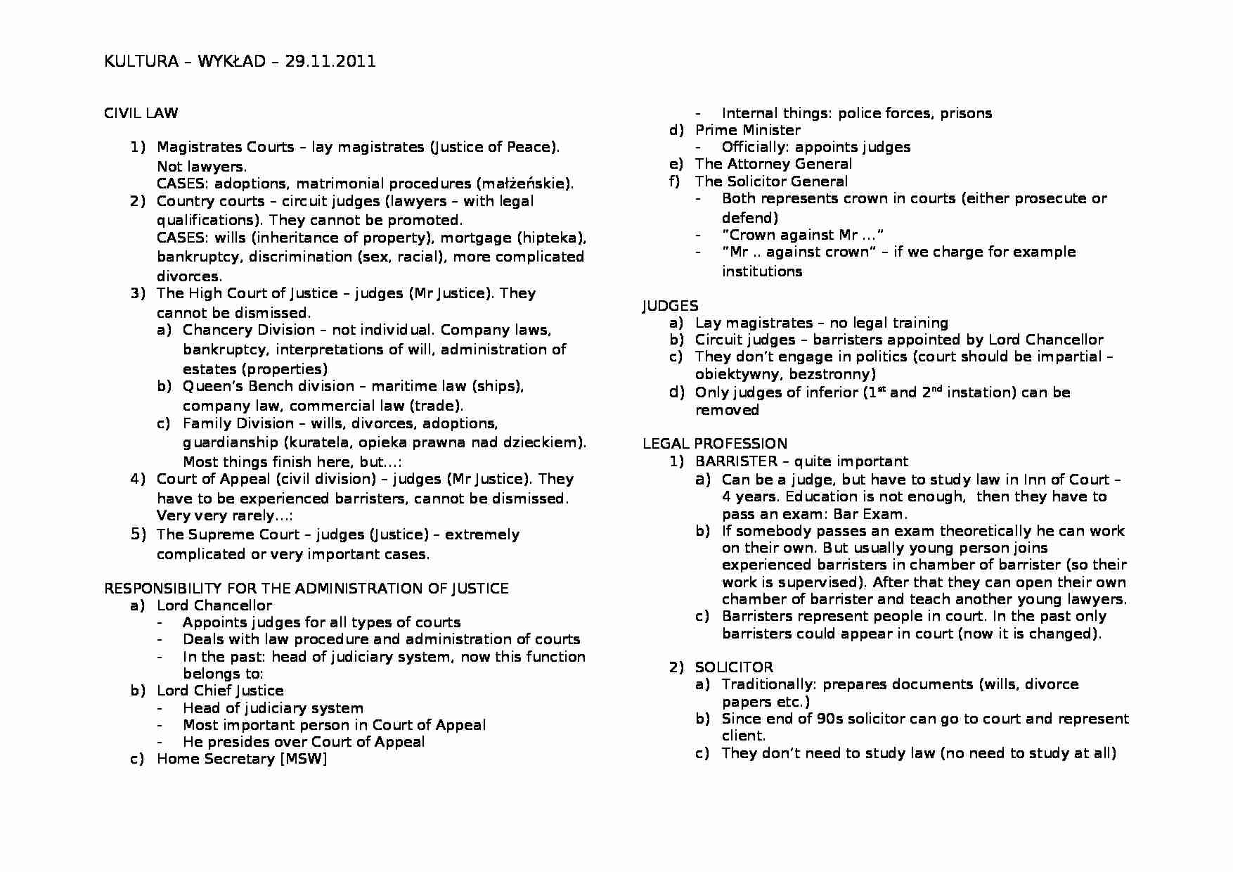 Wykład - civil law - strona 1