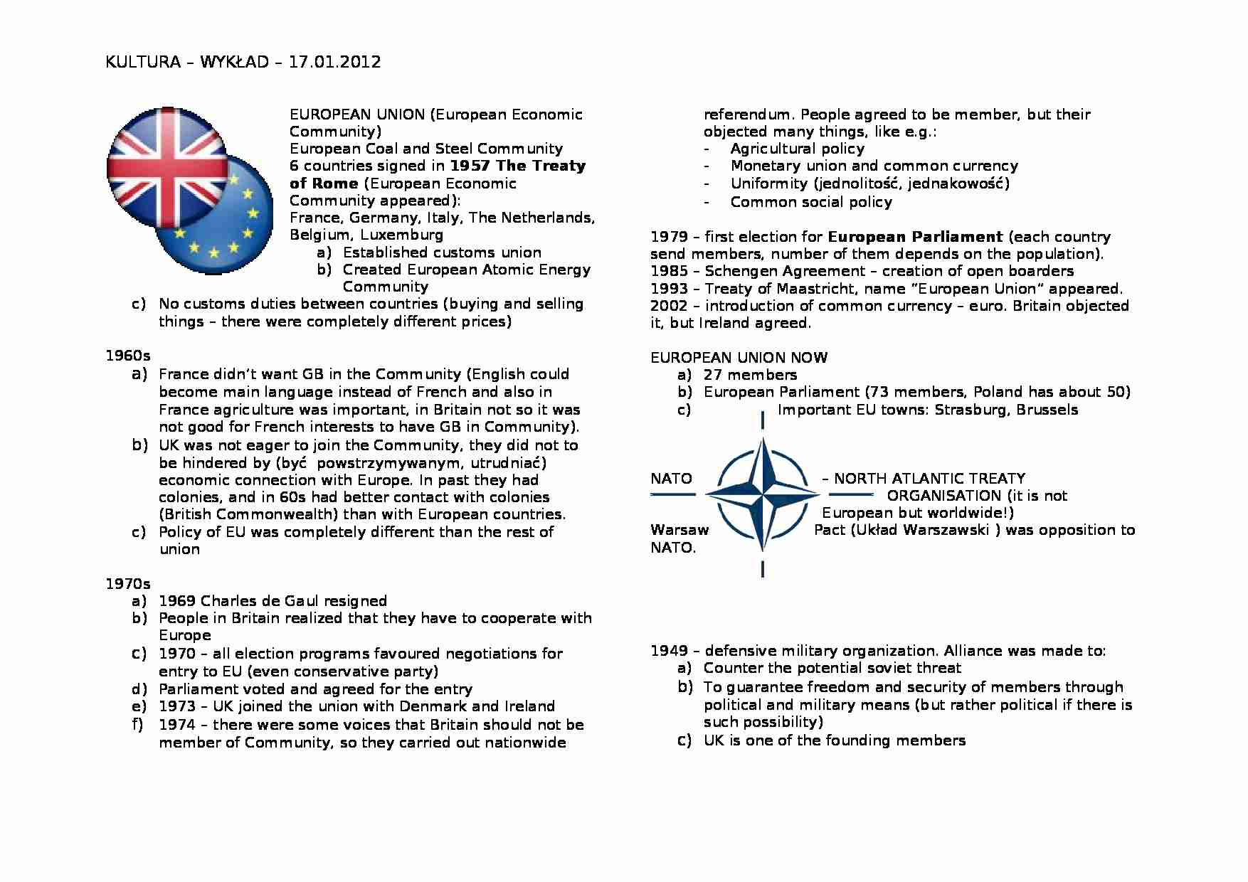 Wykład - european union - strona 1