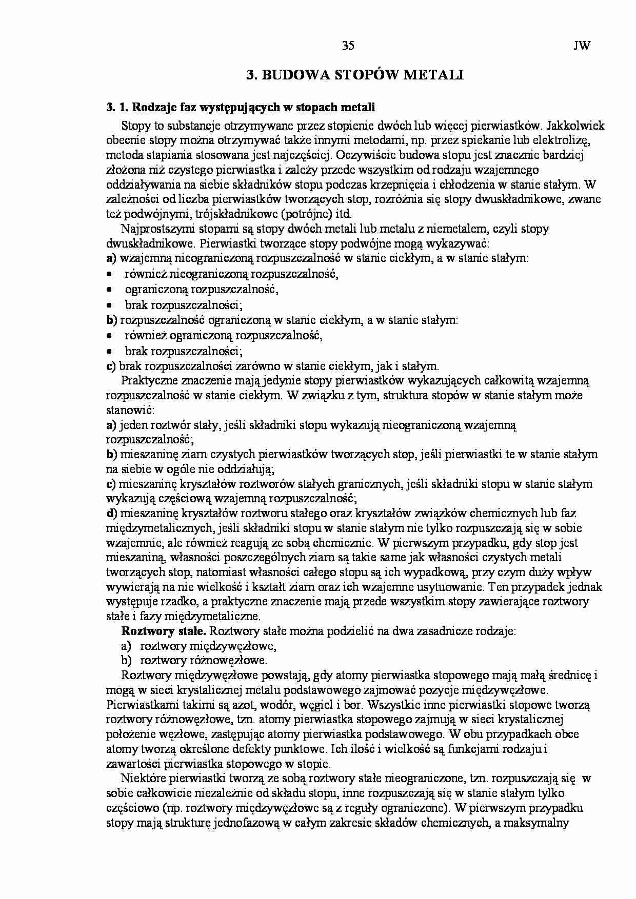 Wykład - budowa stopów metali - strona 1