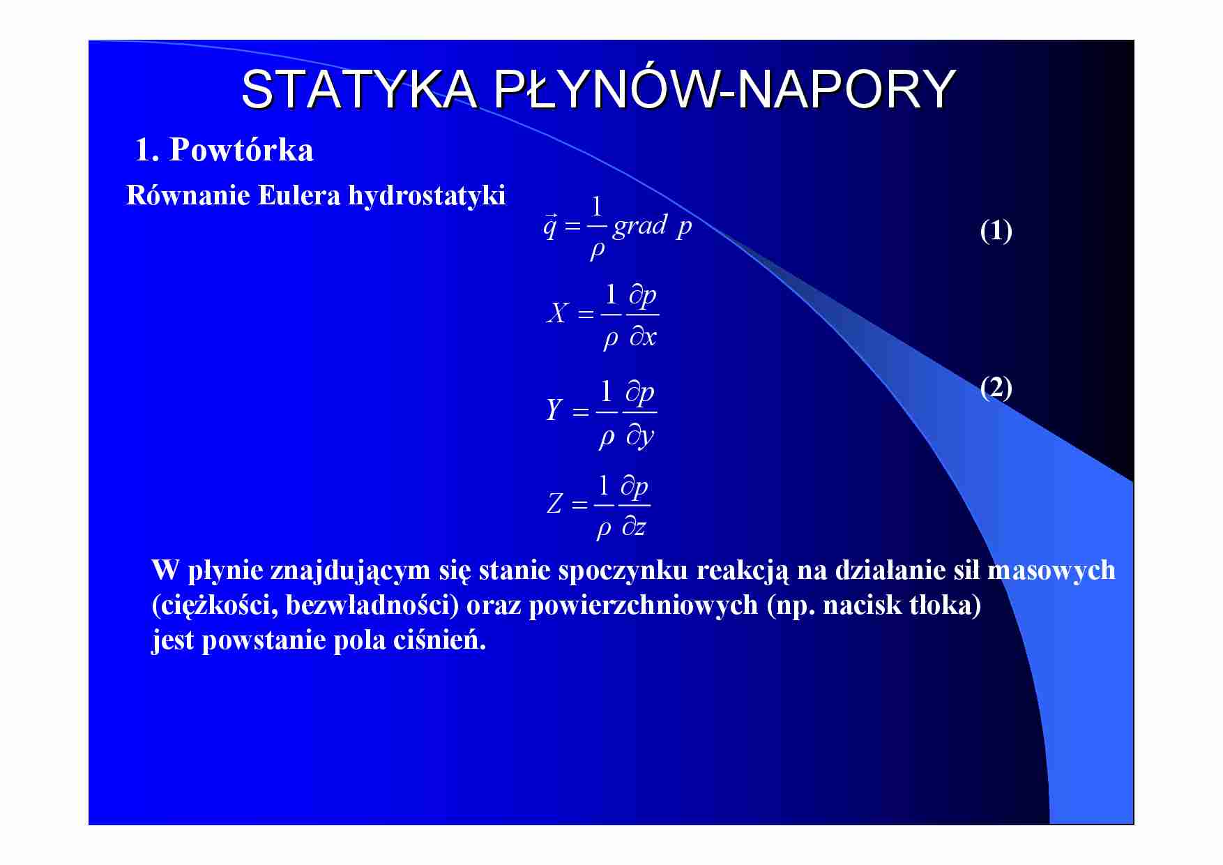 Wykład - statyka płynów - napory - strona 1