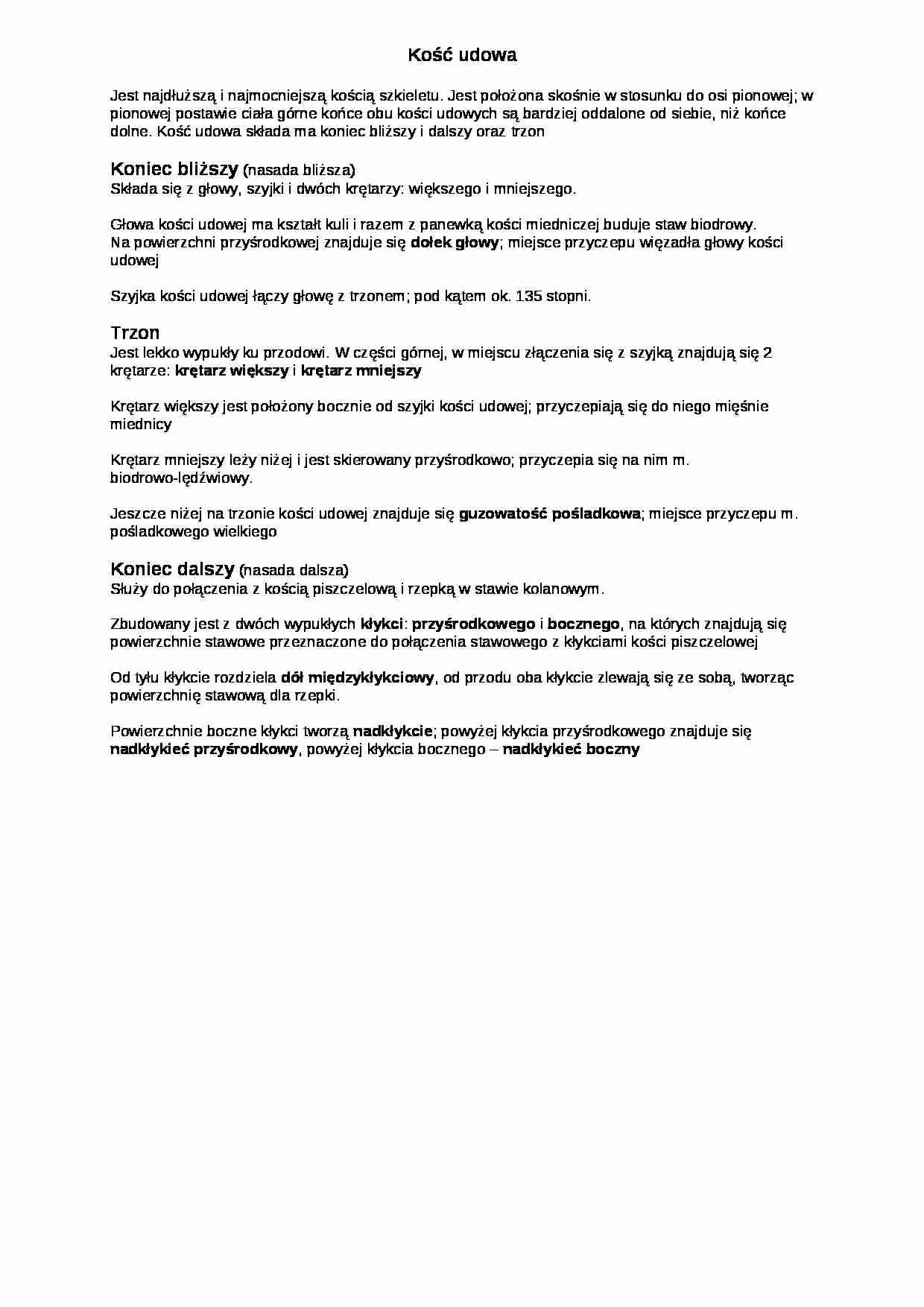 Kość udowa - wykład - strona 1