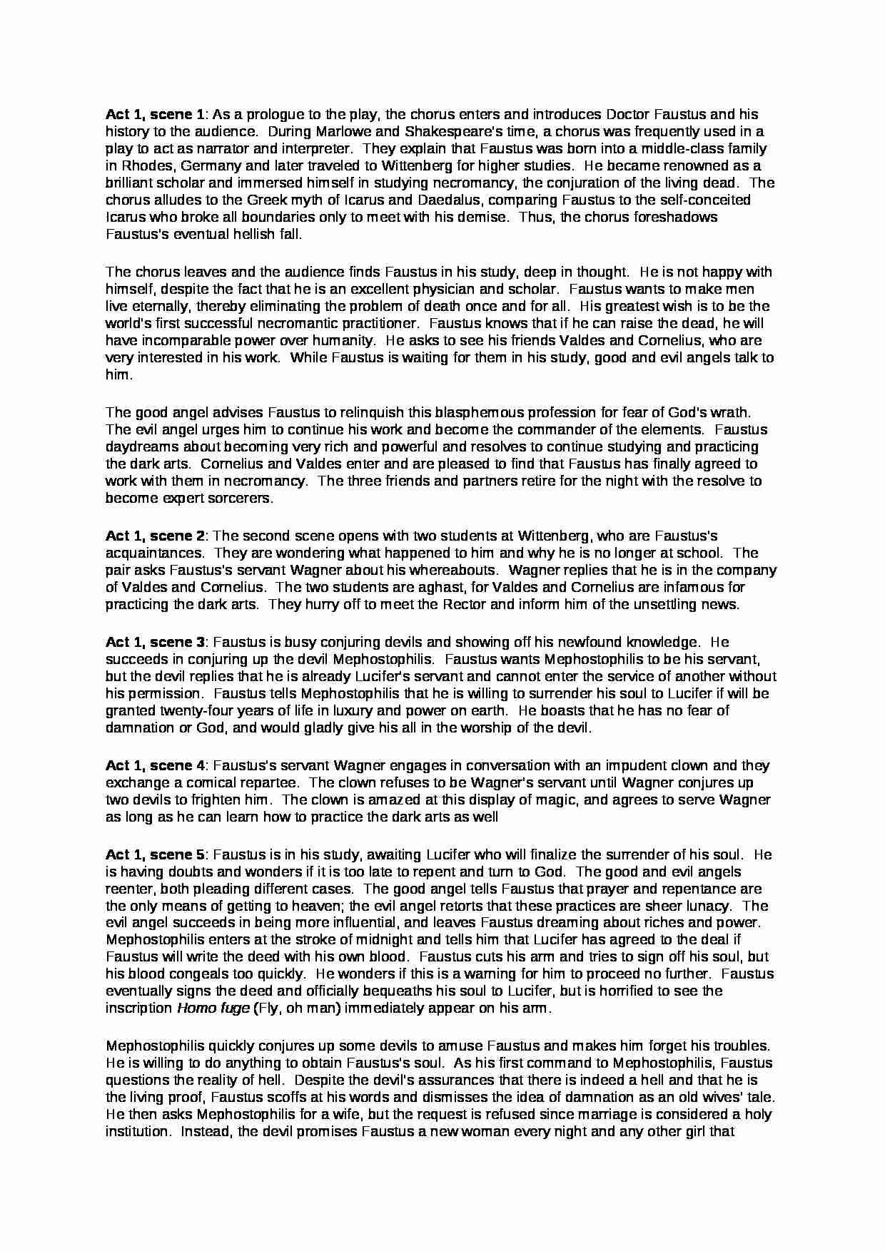 Doctor Faustus - wykład - strona 1